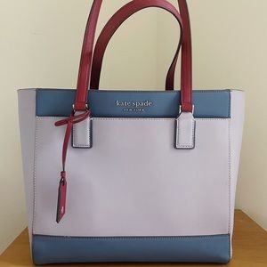 Kate Spade Cameron Laptop Tote Frozen Lilac Multi Colorblock